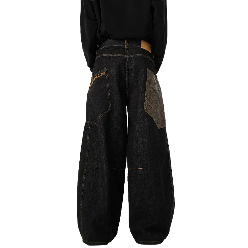 Snake Print Pocket Machete Pants