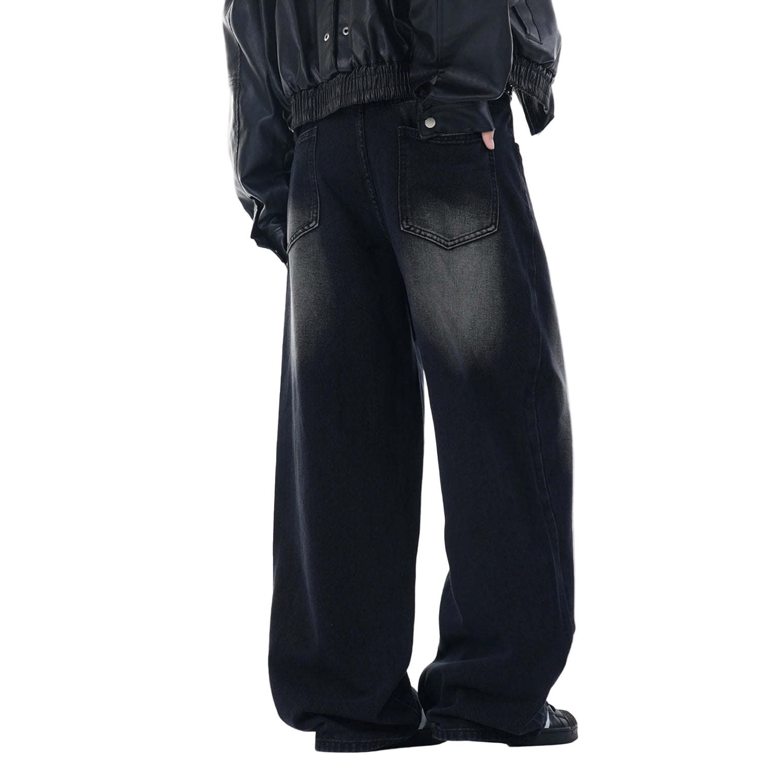 High Street Loose Straight Wide Leg Jeans