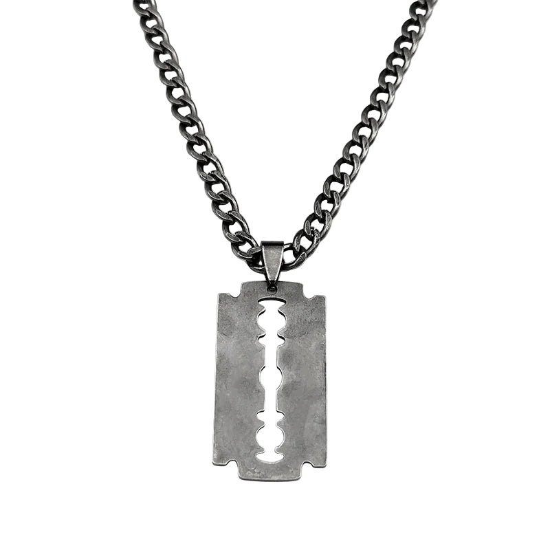 Razor Blade Pendant Chain