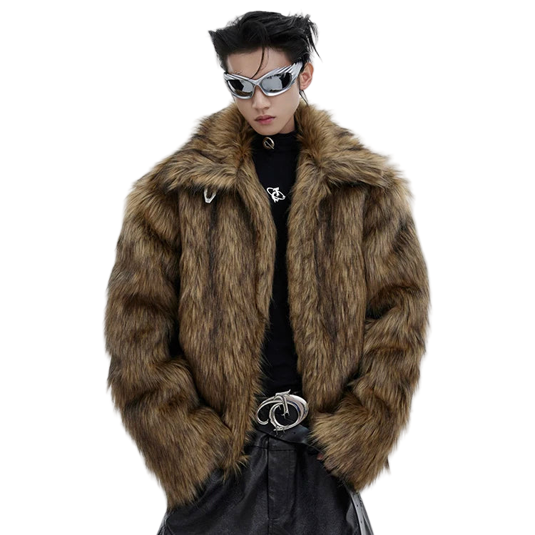 Brown Faux Fur Coat