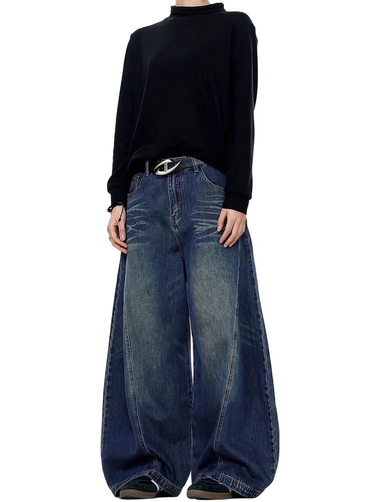 Vintage Stone Washed Baggy Jeans