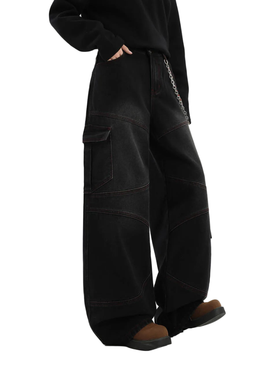 Baggy Cargo Deconstruction Jeans