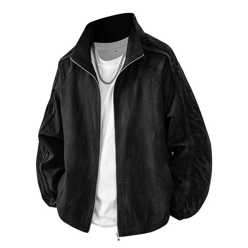 Loose Striped Windbreaker