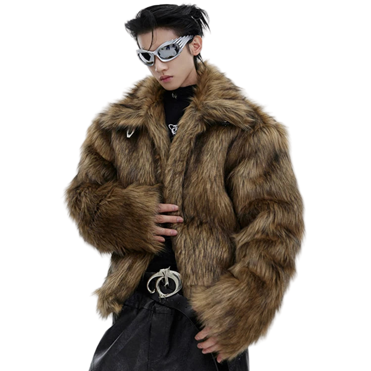 Brown Faux Fur Coat