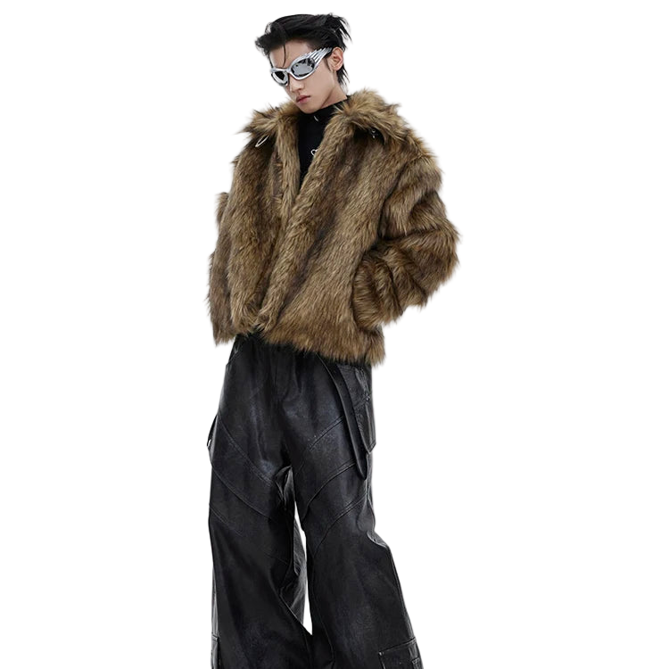 Brown Faux Fur Coat