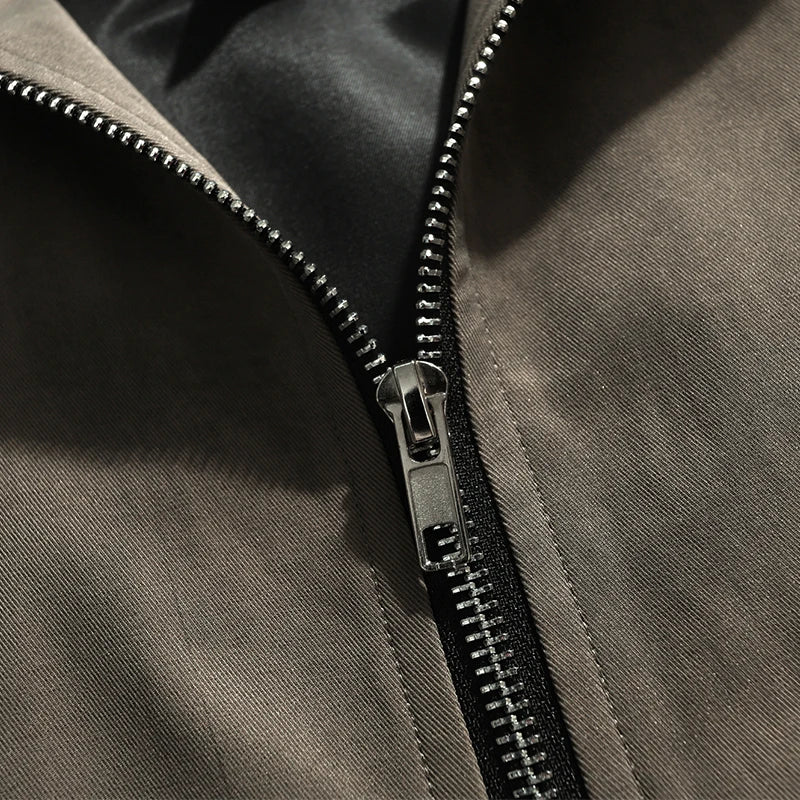 Loose Striped Windbreaker