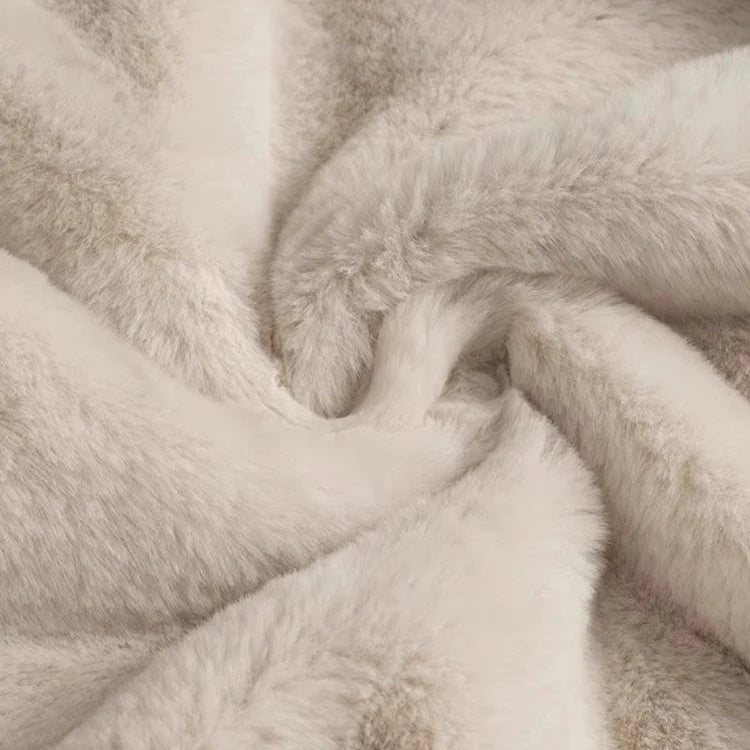 Canvas Washed Jacket with Faux Fur