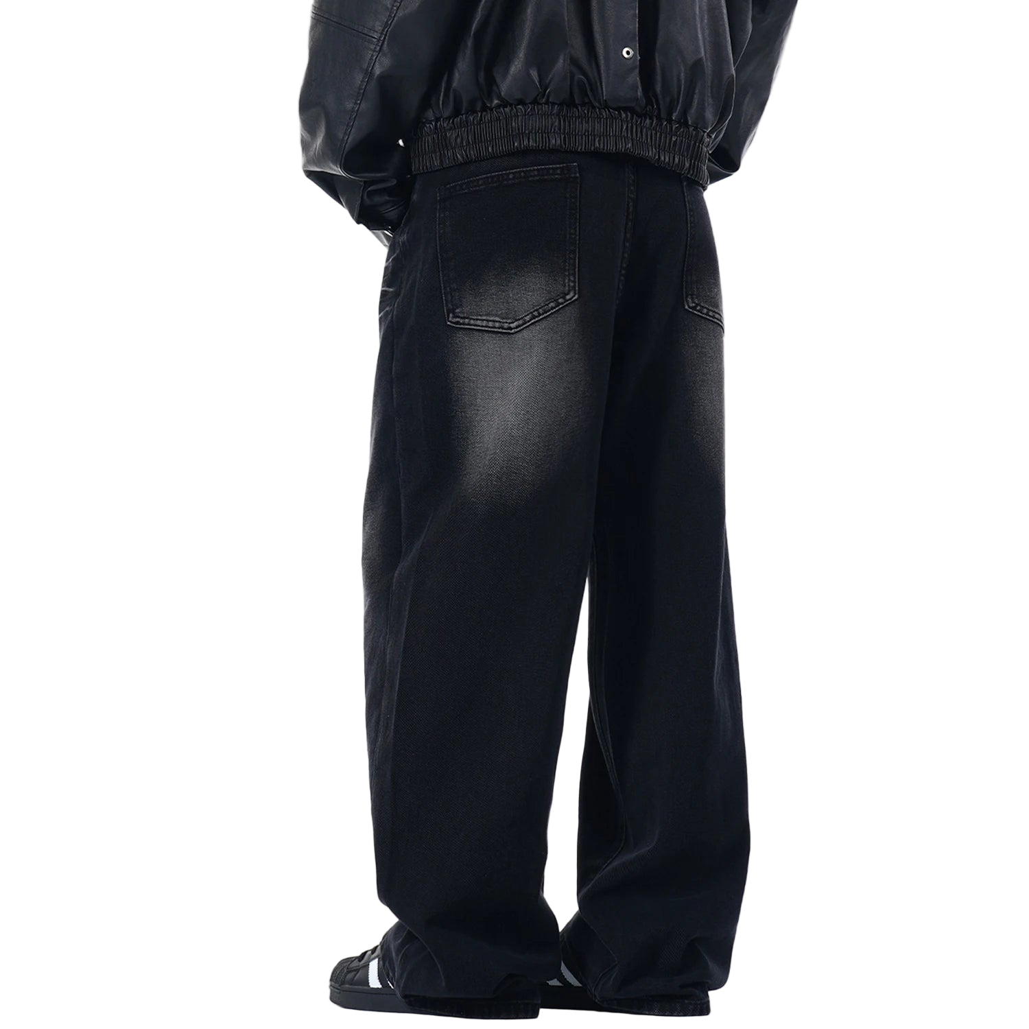 High Street Loose Straight Wide Leg Jeans