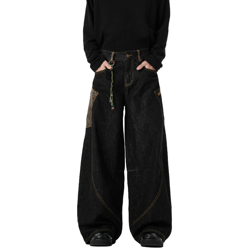 Snake Print Pocket Machete Pants