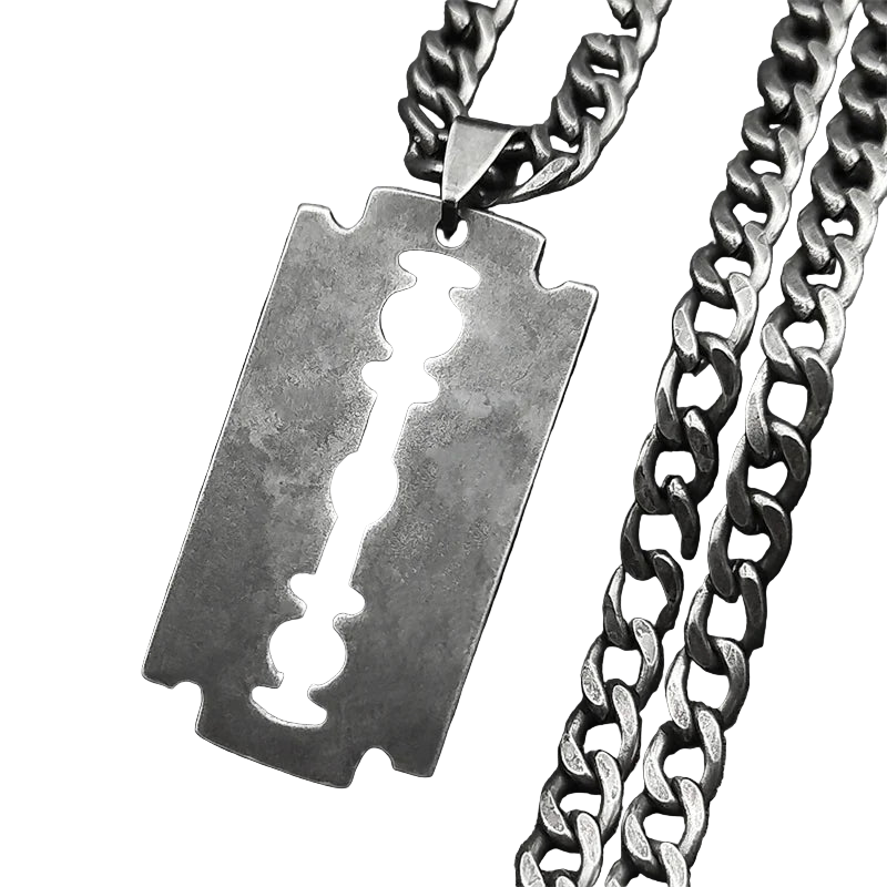 Razor Blade Pendant Chain