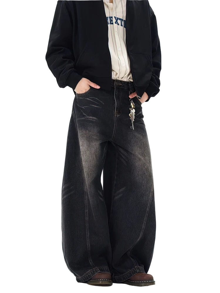 Vintage Stone Washed Baggy Jeans
