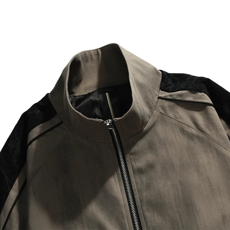 Loose Striped Windbreaker
