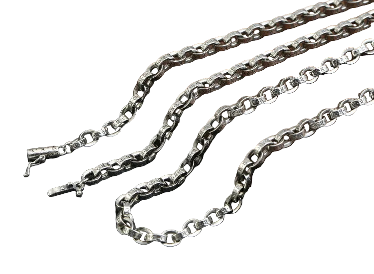 S925 Silver Distressed Chain/Bracelet