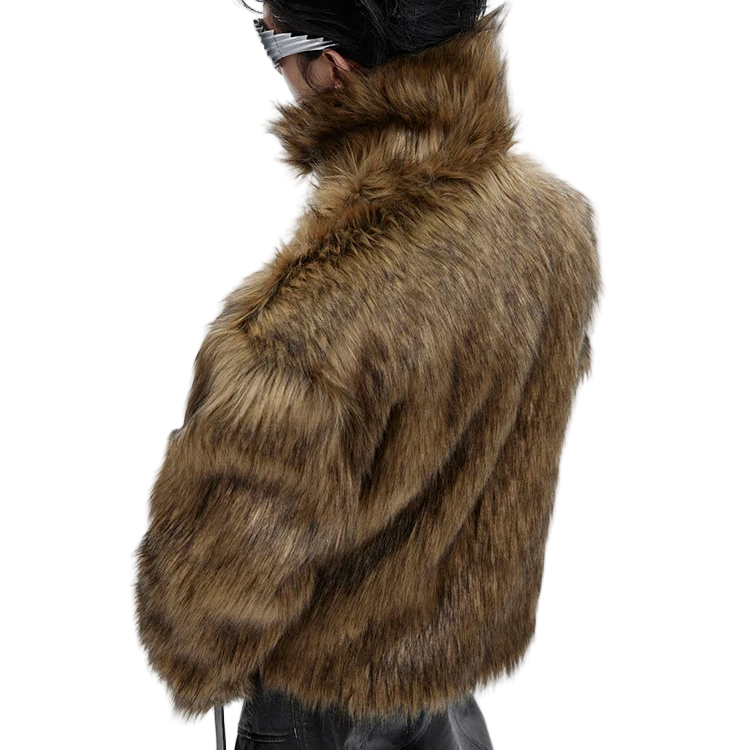 Brown Faux Fur Coat