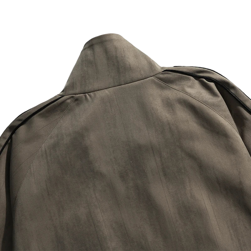 Loose Striped Windbreaker