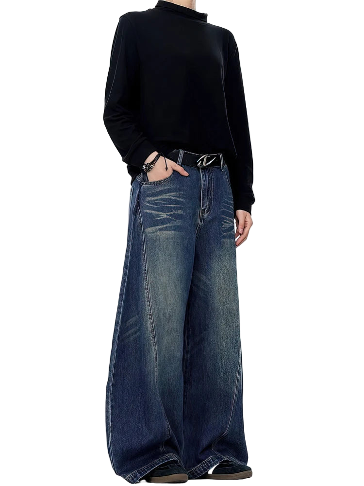 Vintage Stone Washed Baggy Jeans