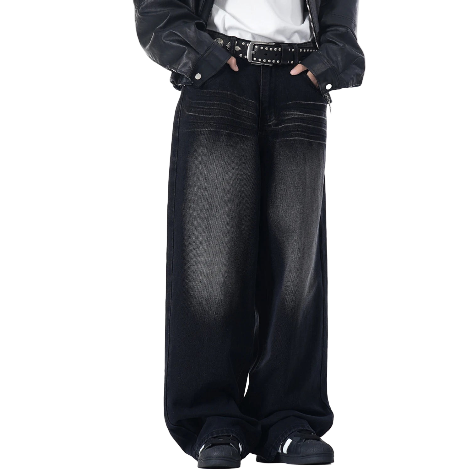 High Street Loose Straight Wide Leg Jeans