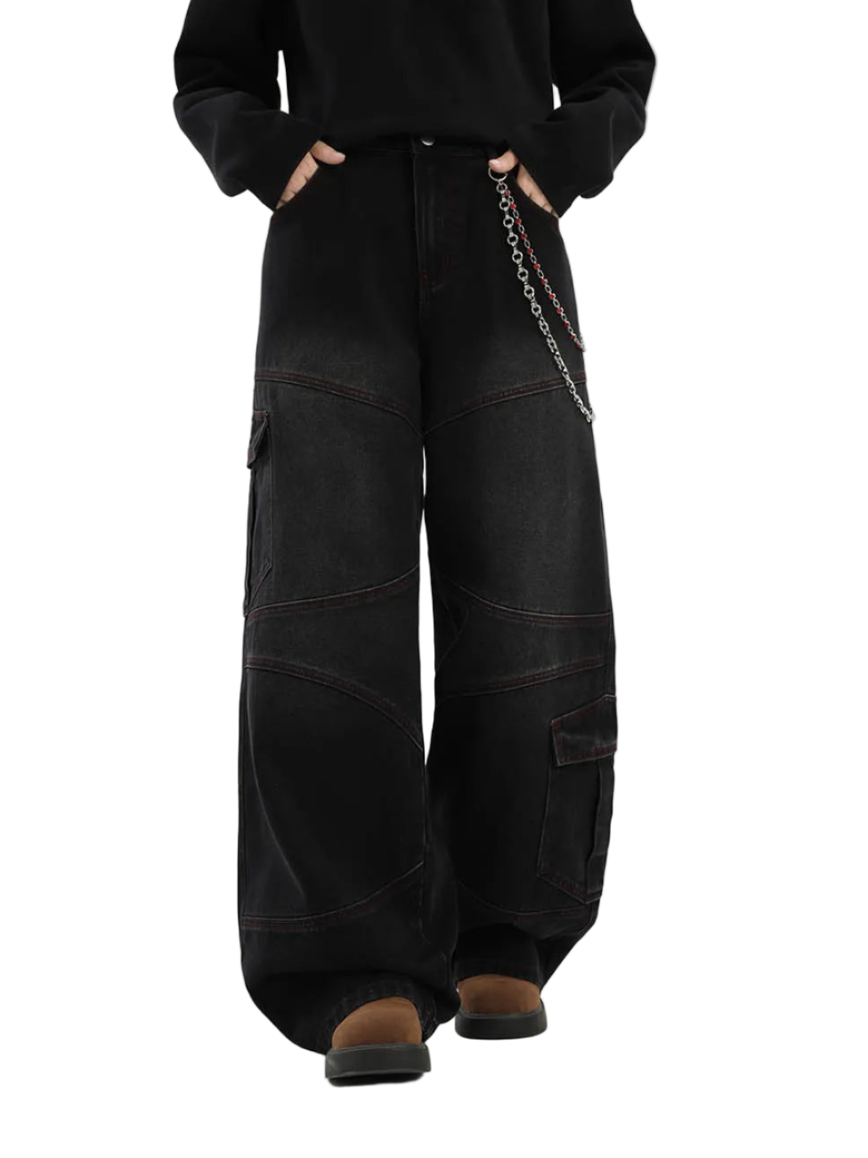 Baggy Cargo Deconstruction Jeans
