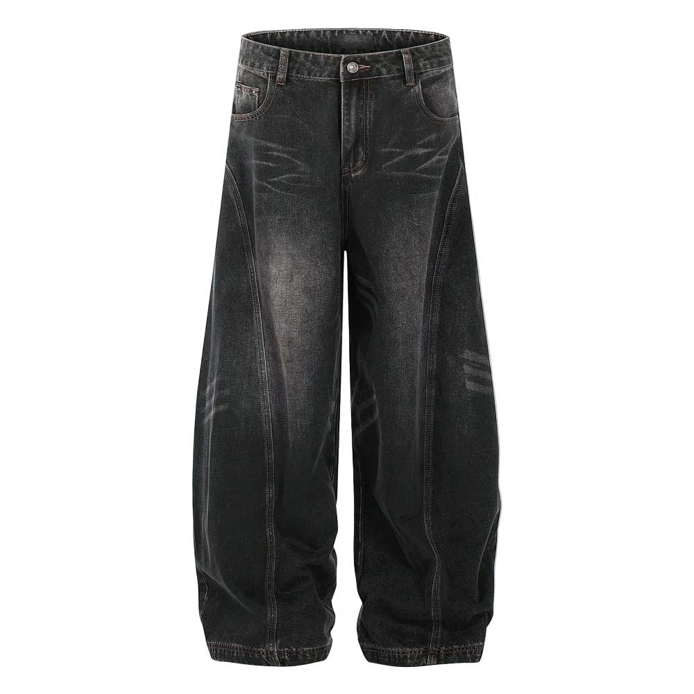 Vintage Stone Washed Baggy Jeans