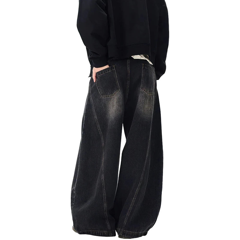 Vintage Stone Washed Baggy Jeans