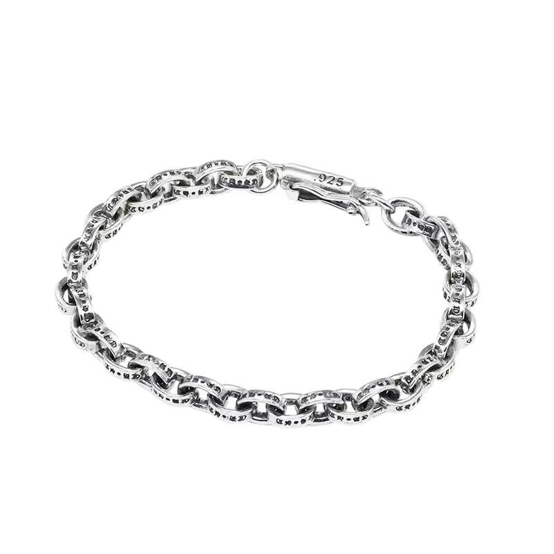 S925 Silver Distressed Chain/Bracelet