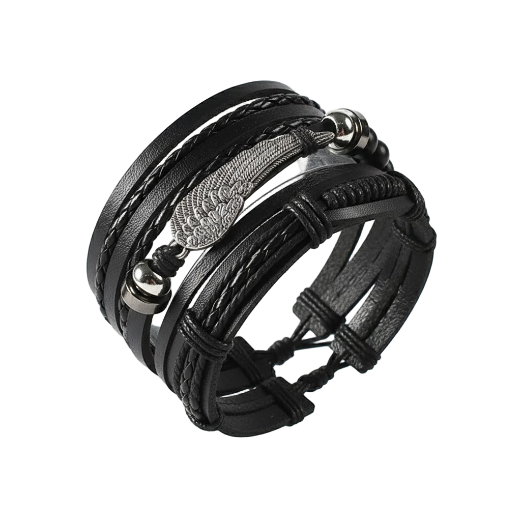 Multilayer Antique Leather Bracelet Sets