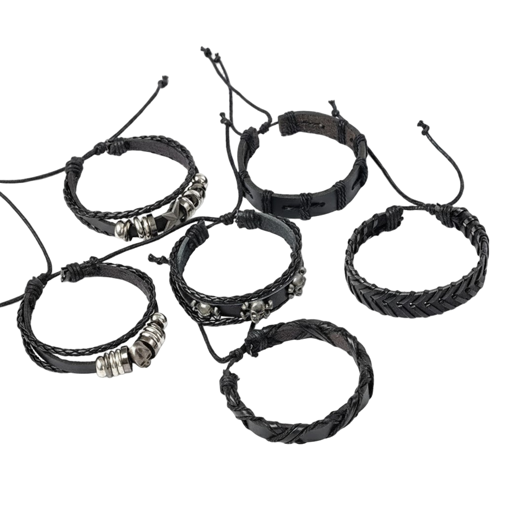 Multilayer Antique Leather Bracelet Sets