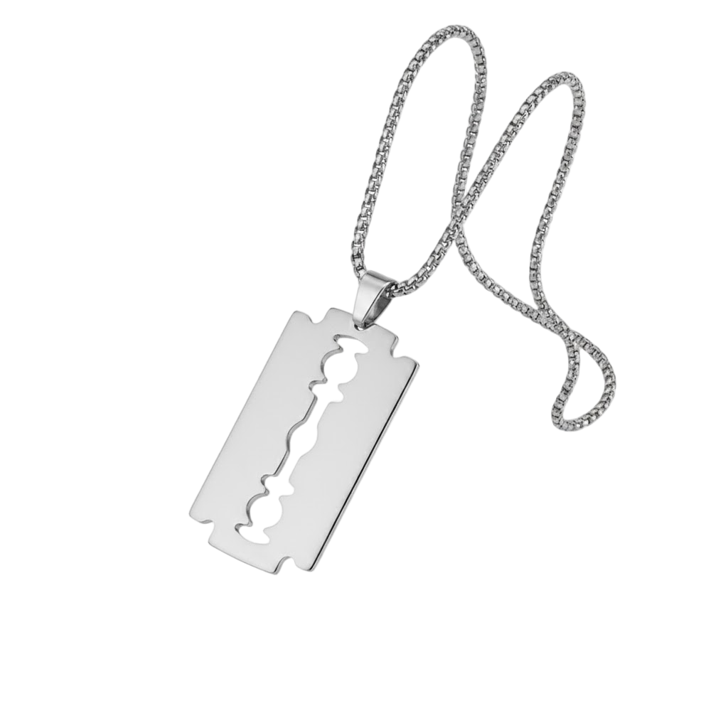 Razor Blade Pendant Chain