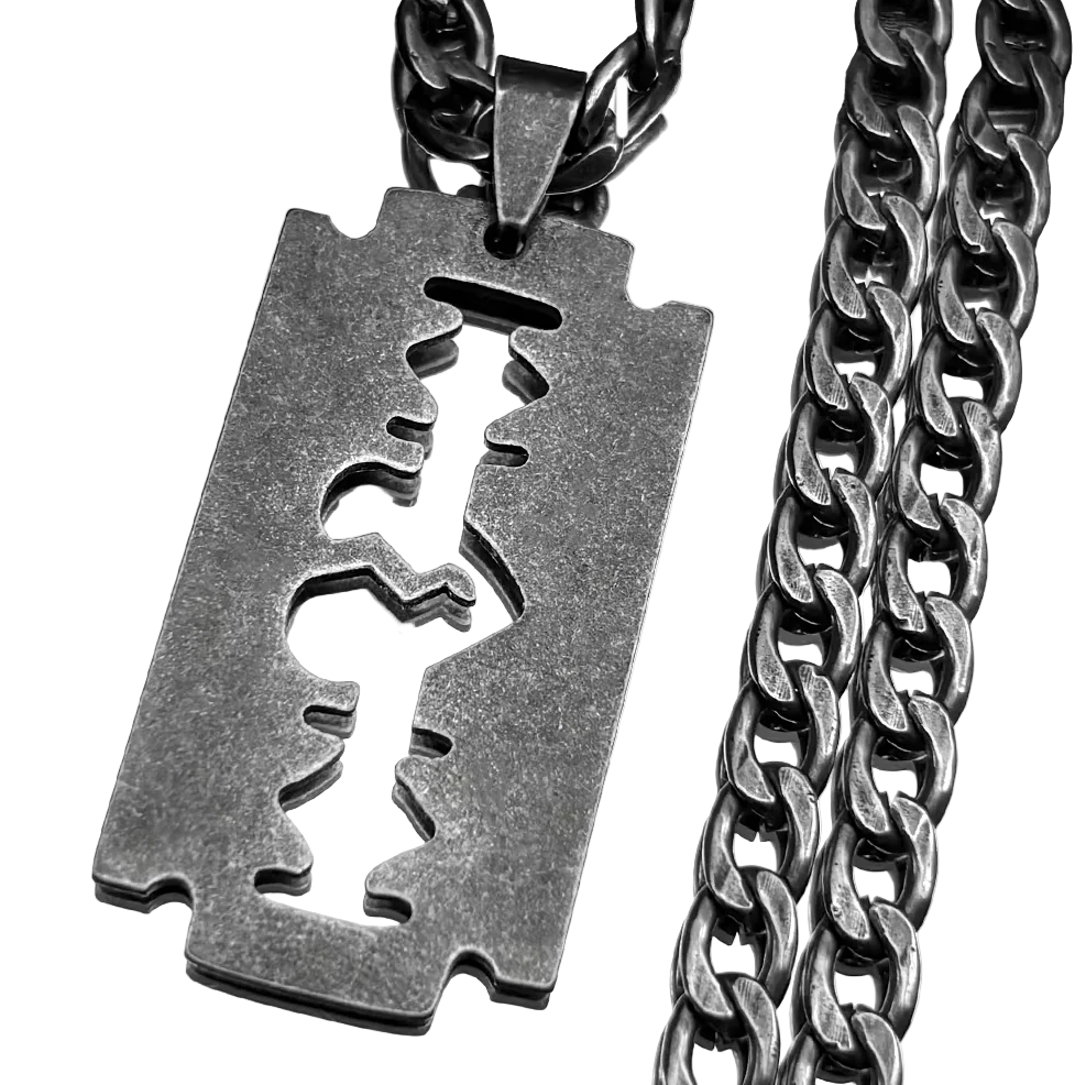 Razor Blade Pendant Chain