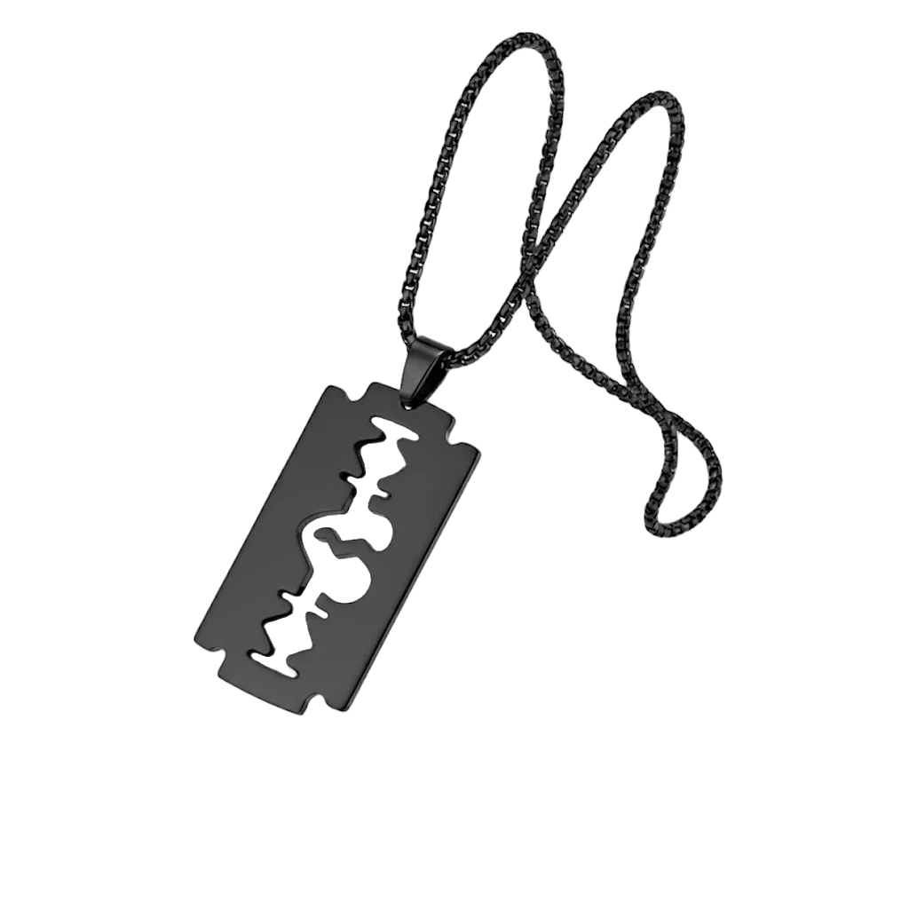 Razor Blade Pendant Chain